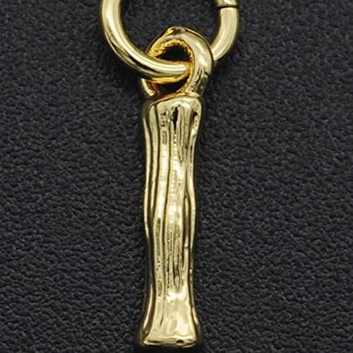 ARFUKA Keyring Alphabet Keychain Stainless Steel Letter I Initial Key Ring Birthday Key Chain for Men and Women Gold - Image 3