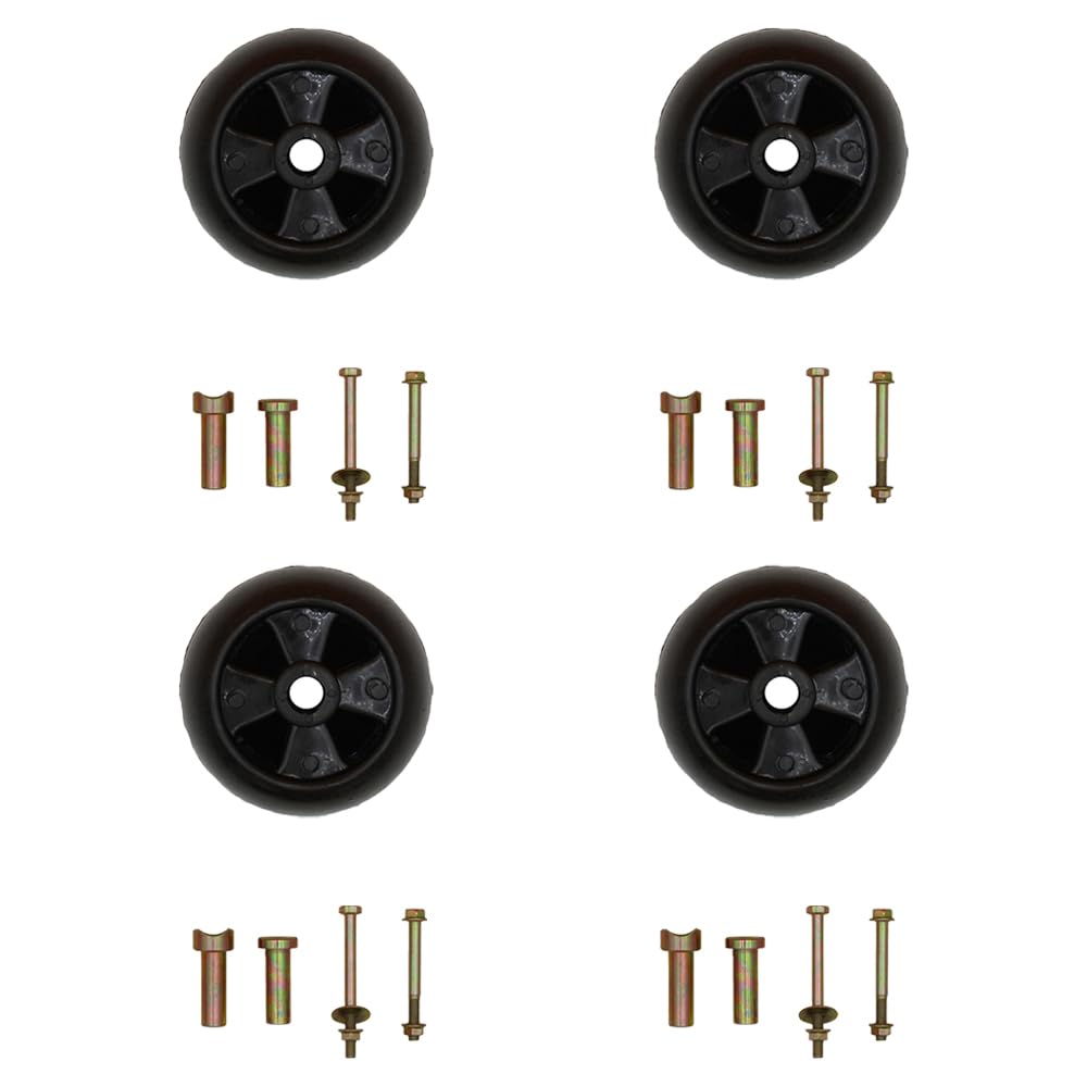 Amazon.com: (4) Deck Wheels with Hardware Kits Fits John Deere 37