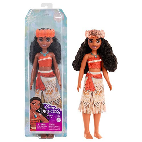 Disney Princess- Muñeca Princesa Moana, Multicolor (HLW05)