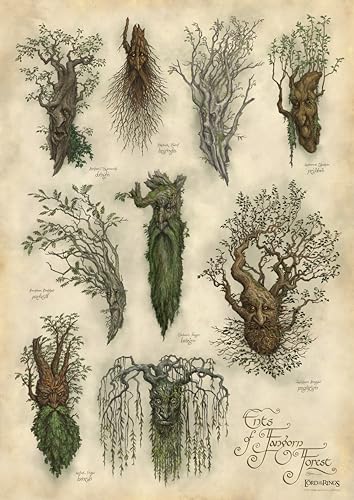 Impression d'art Forêt de Fangorn pour décorer votre salon de passionné de Fantasy