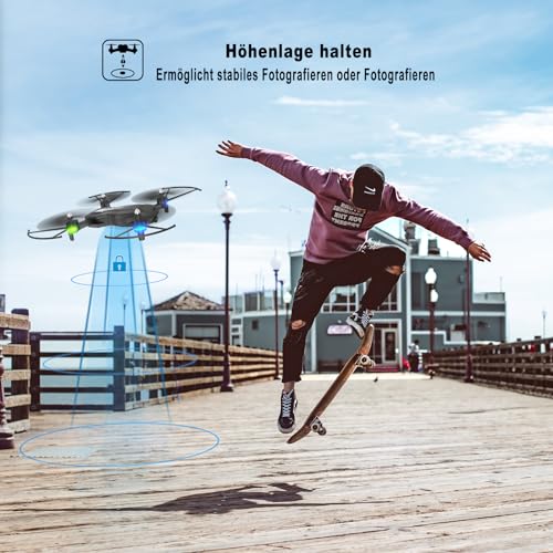 Wipkviey T26 Drone met camera, 1080p, RC opvouwbare FPV-quadcopter met 2 batterijen, 26-30 minuten vliegtijd, 3D-flip, zwaartekrachtsensor, headless mode, start/landing met één knop - Afbeelding 5