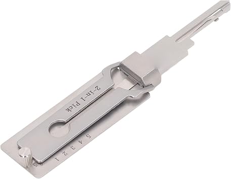Lock Picking Kit, 2 in 1 Stainless Steel Lock Pick Master Key Decoder, Locksmith Lockpicking Tools, Lockpick for Repair Maintenance