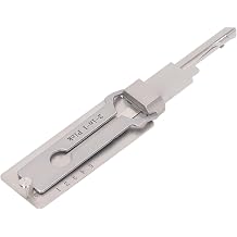 Lock Picking Kit, 2 in 1 Stainless Steel Lock Pick Master Key Decoder, Locksmith Lockpicking Tools, Lockpick for Repair Maintenance