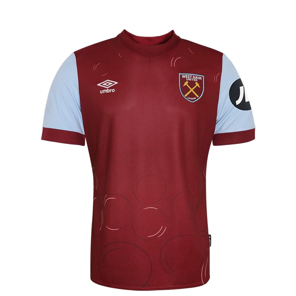 Umbro West Ham Home Jersey SS Jnr, Uns - Official Licensed Product (Uns), L