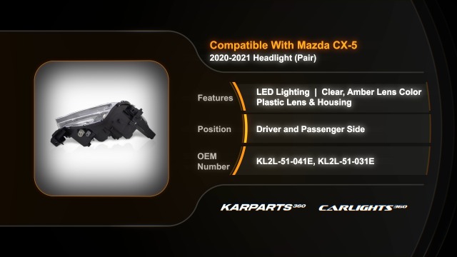 Amazon.com: For Mazda CX-5 2020 2021 Headlight Driver and