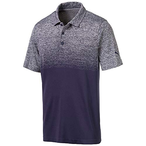 Puma Golf 2019 Men's Evoknit Ombre Polo, PEACOAT,...