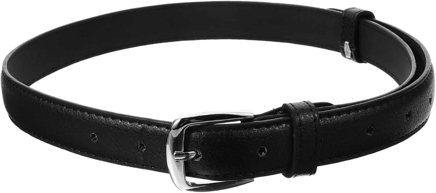4pcs Boys Leather Belt for Pants Boy Girl Stylish Waist Belt Buckle Versatile Design for Ages for Everyday Wear and Dressy Outfits