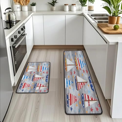 Tapetes de cocina Mexpekil estilo velero para decorar y proteger tu espacio de lavandería 3