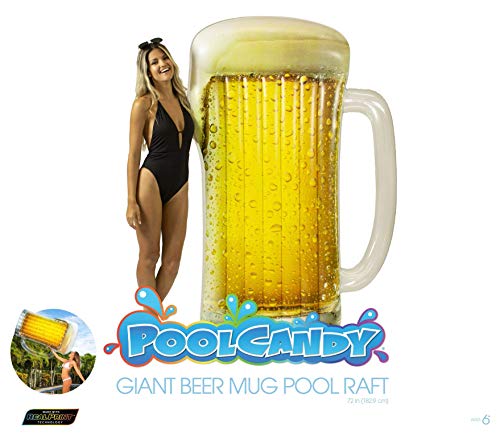 Poolcandy Inflatable Beer Mug Pool Raft #TOP5