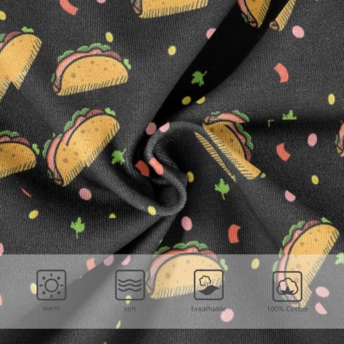 Boys' Exclusive Briefs Toddler Underwear 95% Combed Cotton Boxerbriefs 2T Taco Pattern 243