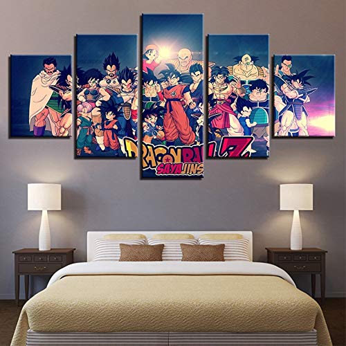 Tableau Dragon Animation 5 Pièces | Impression Toile HD Murale