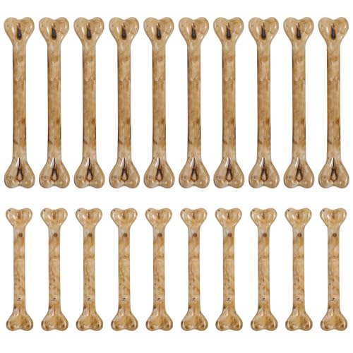 Homoyoyo 20pcs Halloween Fake Bones Plastic Skeleton Costume Bones for Crafts Party Supplies DIY Ornaments