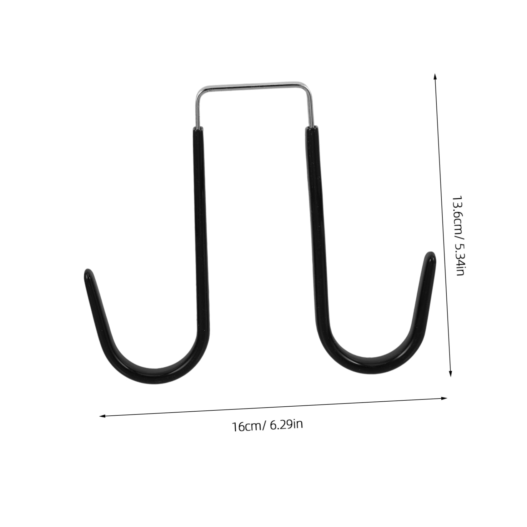 Holibanna 2 Pack Over The Door Hooks No Drilling Needed Sturdy Coat Hangers for Bathroom Bedroom Entryway