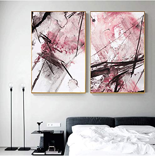 Peinture moderne encre de chine pour habiller un grand mur vide de salon