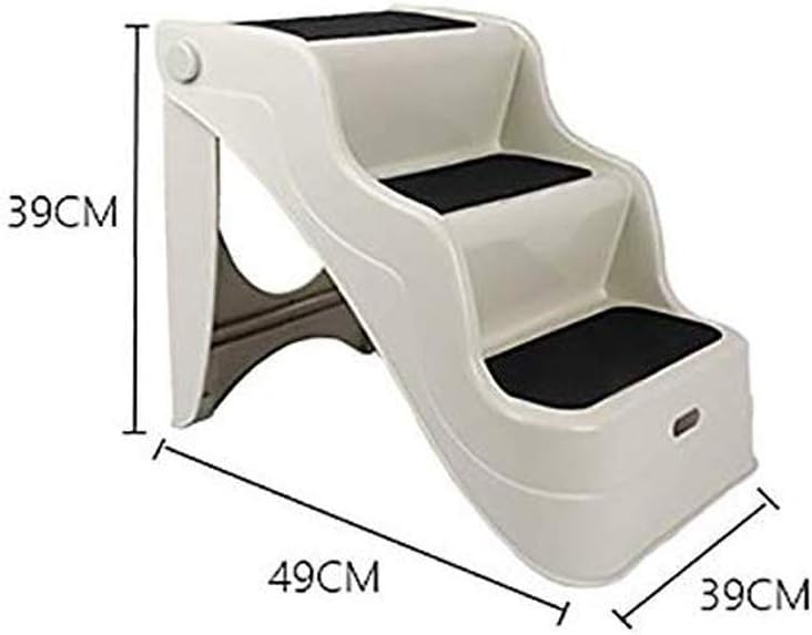 JSEIAJB Ladder Chair Folding，Finish Bedroom Step Stool with Seat Versatile Multifunctional Multipurpose(39x49x39cm)