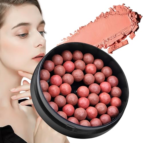 頬用ブラッシュ | 長持ちするクリームタイプのチーク | 携帯用メイクツール 日常やコスチュームパーティー 戸外通勤に最適