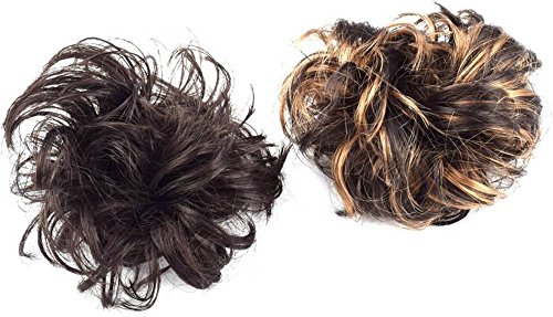 Image of Air Flow Natural Looing Realistic Black Hair Extension Long Hair Silky With Free Wig Comb (Mega Bun Combo)