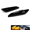 RZG 2x Seitenblinker schwarz LED Blinker für 2005-2010 AR 147 937 1997-2006 AR 156 932 Delta 844 Tipo 356 Ypsilon 846