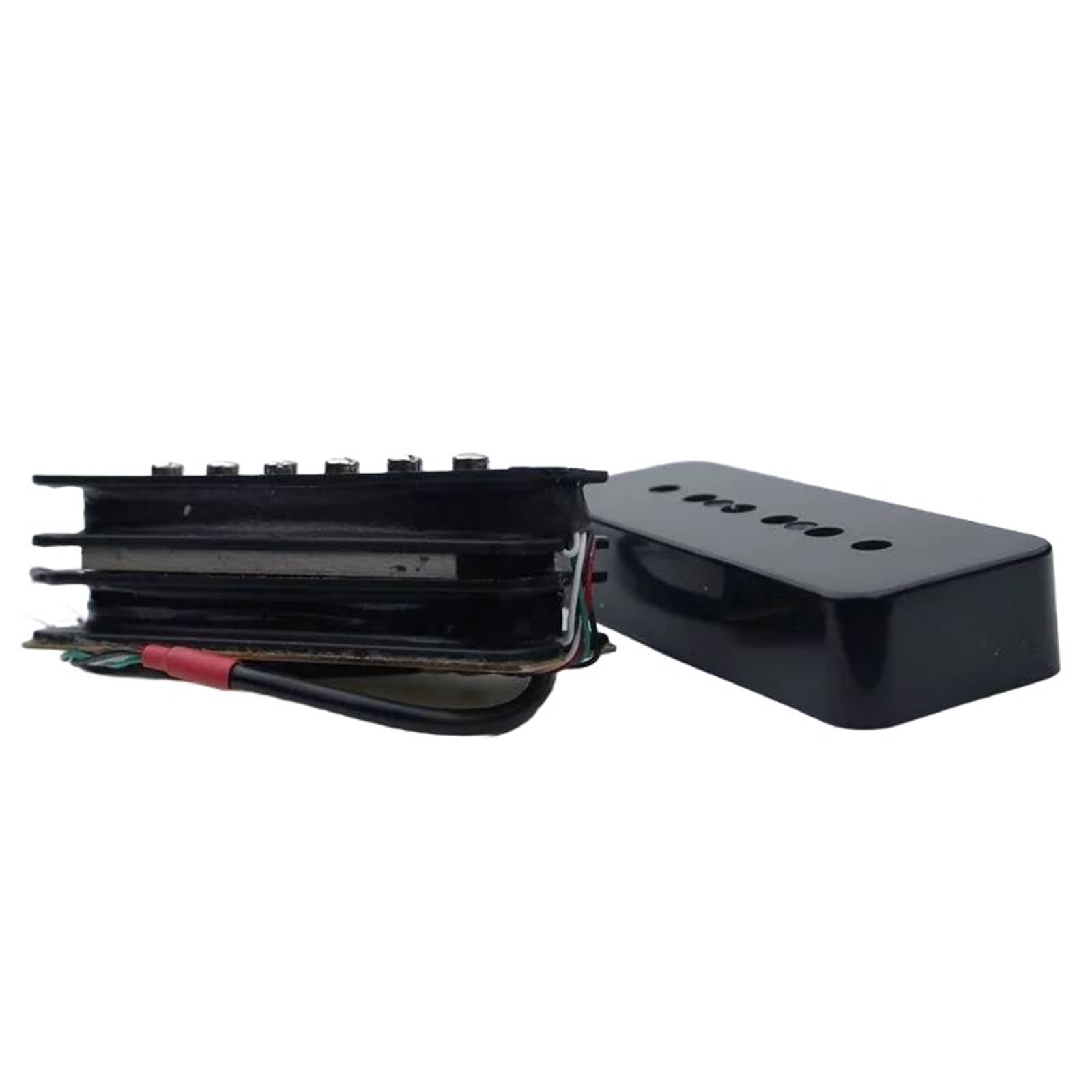 Rofesjonalnych Przetwornik Do Gitary Elektrycznej Pickup Gitarowy | 1 zestaw dwuwarstwowego przetwornika gitarowego z redukcją szumów, czarno-żółty(1 SET BK)