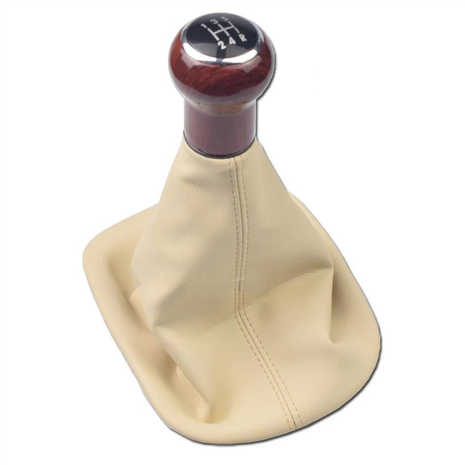 Cavinbdz 5 Speed Beige Manual 5/6 Speed Car Gear Shift Knob Gaiter Boot Case Collar Gear Shift Knob For Vw For Passat B5 B5.5 1997-2005