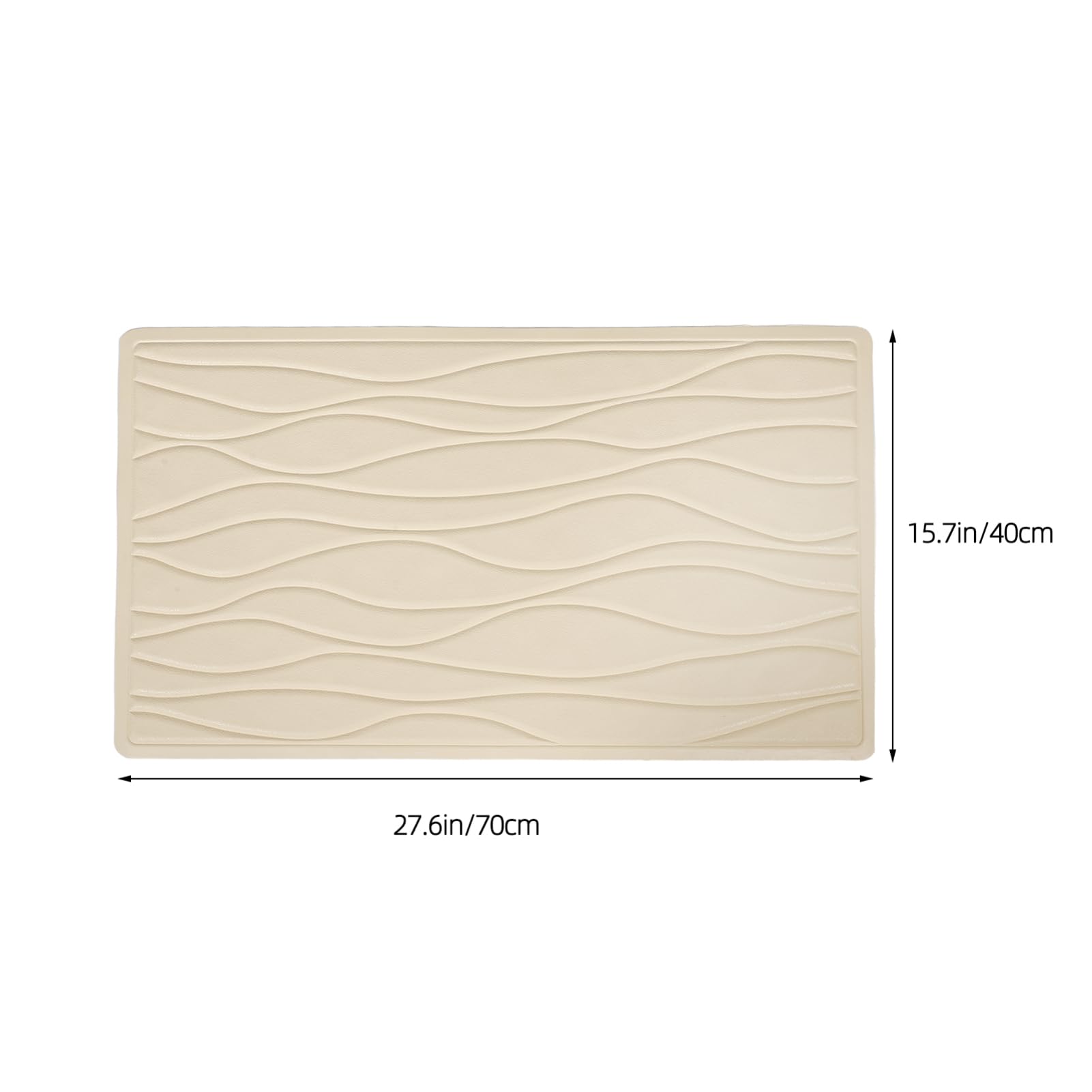 NOLITOY Alfombrilla de Baño de Goma Antideslizante, con Ventosas, para Bañera y Ducha, Adecuado para Hoteles y Hogar, Mantiene el Baño Seco y Limpio
