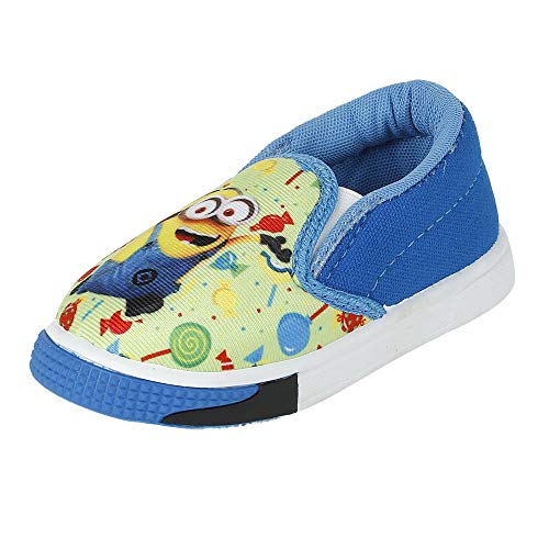 Image of Kids Boys Minions Printed Slipon Blue Shoes