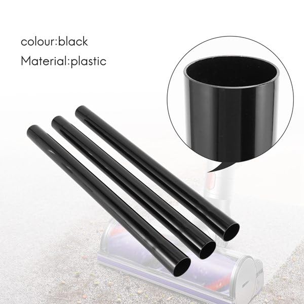Lot De 2 Tubes D'Extension Aspirateur Jonikuper - Diamètre 32 Mm Plastique Noir Compatible Midea
