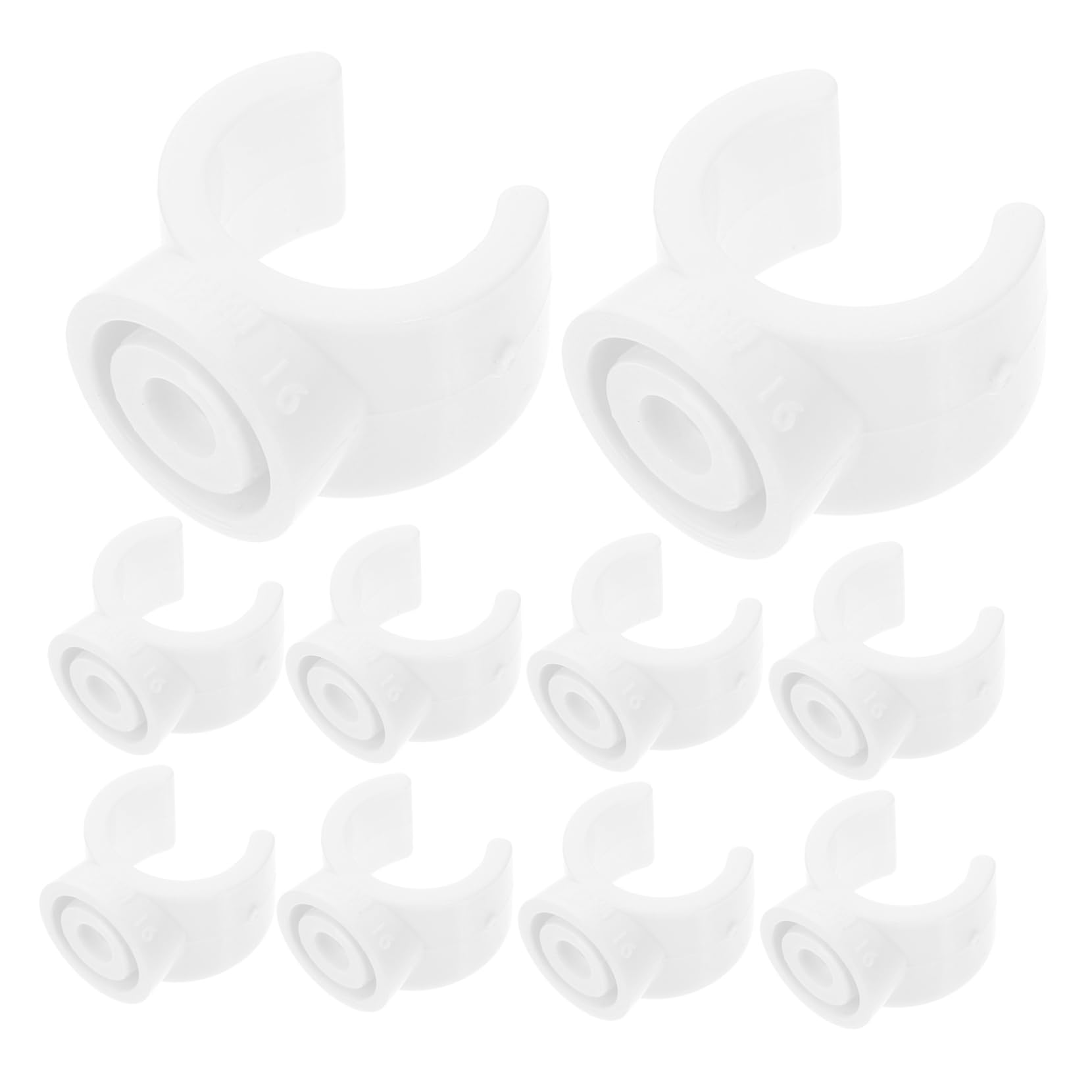 Uonlytech 50pcs Cable Clamp for Pvc Electrical Conduit Hanger Tool Plastic Brackets Fastener Clips Water Support Holder Socket for Fixing