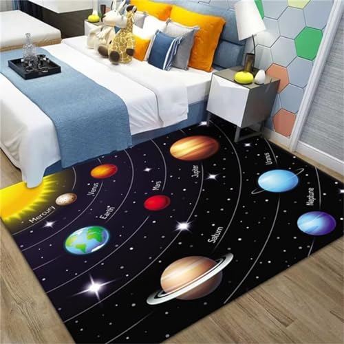 Alfombra a prueba de polvo para cuarto de niños lavable de 170x240cm con base antideslizante 2
