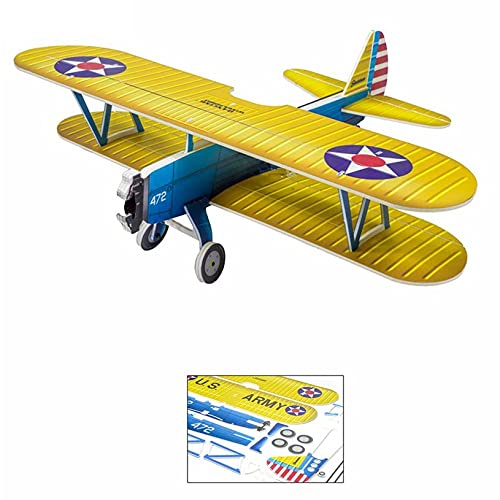 #N/D 450mm Stearman PT-17 Lightest Plane KIT RC Foam PP Board Micro Airplane Biplane Model Plane Remote Control Toy Gift