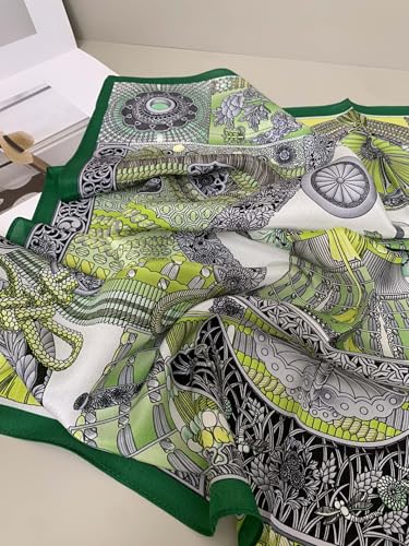 Women's Pure Mulberry Silk Square Scarf, 26 x 26 Inches, Crepe de Chine, Classic Neckerchief, Gift Packed3