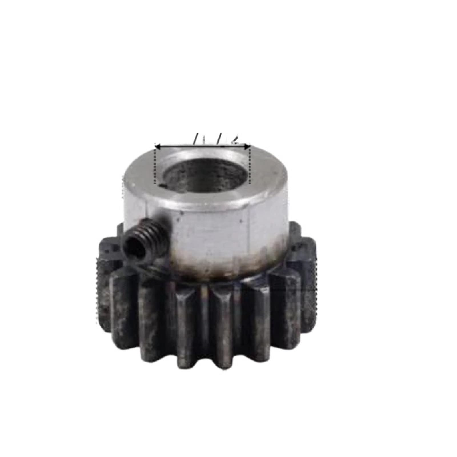 1 piñón de engranaje recto 16T Mod 1,5 M - 45# acero con orificio de 6-12 mm(10mm 1PCS 16 Teeth)