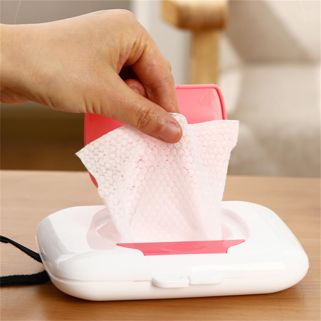 URTERYSER Wipe Holder, Wipes Dispensers Travel Refillable Wipe Holder Baby Strollers Pram Hanging Wet Wipe Container Indoor Outdoor Wipe Box