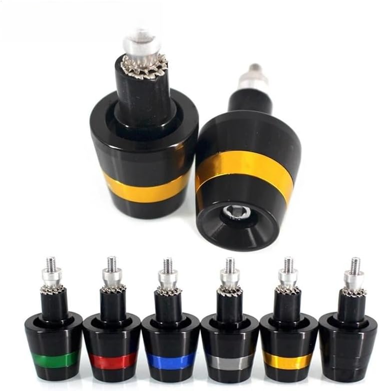 Motorcycle Bar End Plugs Universal 7/8 22Mm CNC Motorcycle Handle Bar Grips Ends Caps for Yamaha Fz6 Fz1 YZF-R1 YZF-R6 YZF-R3 Mt-10 Mt-09 Mt09 Mt10