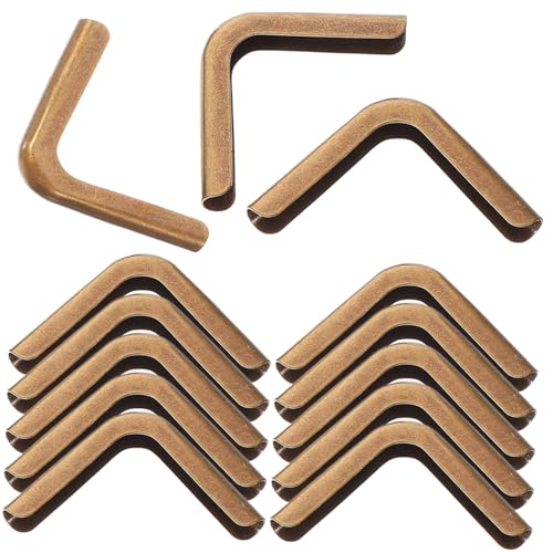 DECOMELODY Metal Book Corners Photo Album Corners Protector 100pcs Easy to Install Metal Material