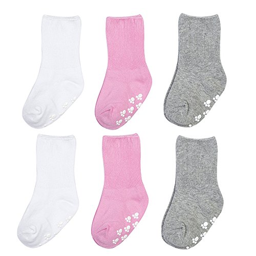 ESTAMICO 6 paia Calzini in cotone antiscivolo per