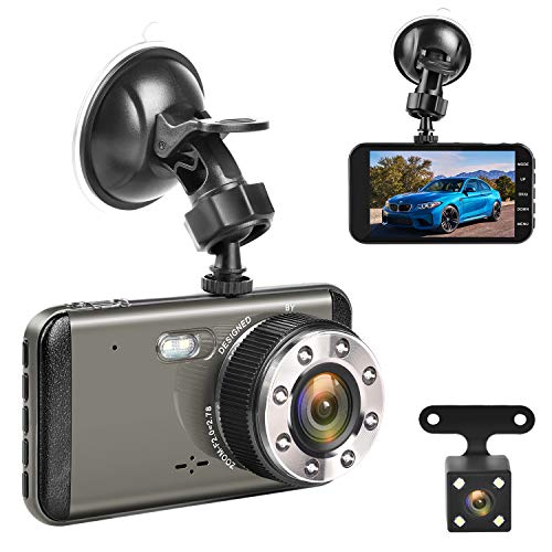 Effort Dual Dash Cam Front and Rear,H3 FHD 1080P Night Vision Car Camera,4