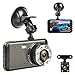 Effort Dual Dash Cam Front and Rear,H3 FHD 1080P Night Vision Car Camera,4" IPS Screen 170° and 140° Wide Angle Lens.Dashboard Cameras with Parking Monitor and Loop Recording