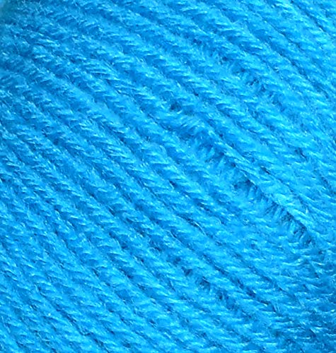 Image of M.G ENTERPRISE 100% Acrylic Wool Azure (Pack of 12) Baby Soft Wool Ball Hand Knitting Wool /Art Craft Soft Fingering Crochet Hook Yarn, Needle Knitting Yarn Thread Dyed a€¦ Z