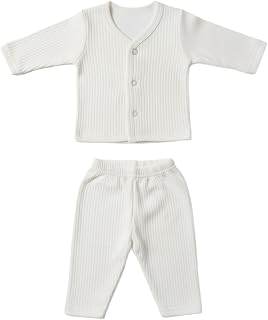 Toddler Unisex Baby Kids Thermal Wear, Warm Woolen Front Open Inner & Bottom Set for Boys and Girls, for 0 to 3 Months,Whi... Price In India