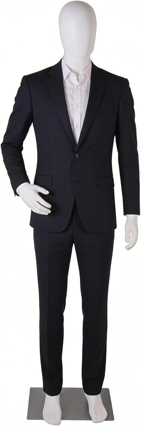 Male Mannequin Full Body Body, 73 Inches Adjustable Detachable Dress Model Stand Realistic Display Mannequin Head Metal Base for Retail Clothing Shops, Halloween Cosplay, The Modern Man