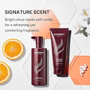 Deep Scalp Volumizing Shampoo & Conditioner Set for Thinning Hair | Korean Hair Care for Anti Hair Loss & Damage Repair, White Tea Mandarin Scent