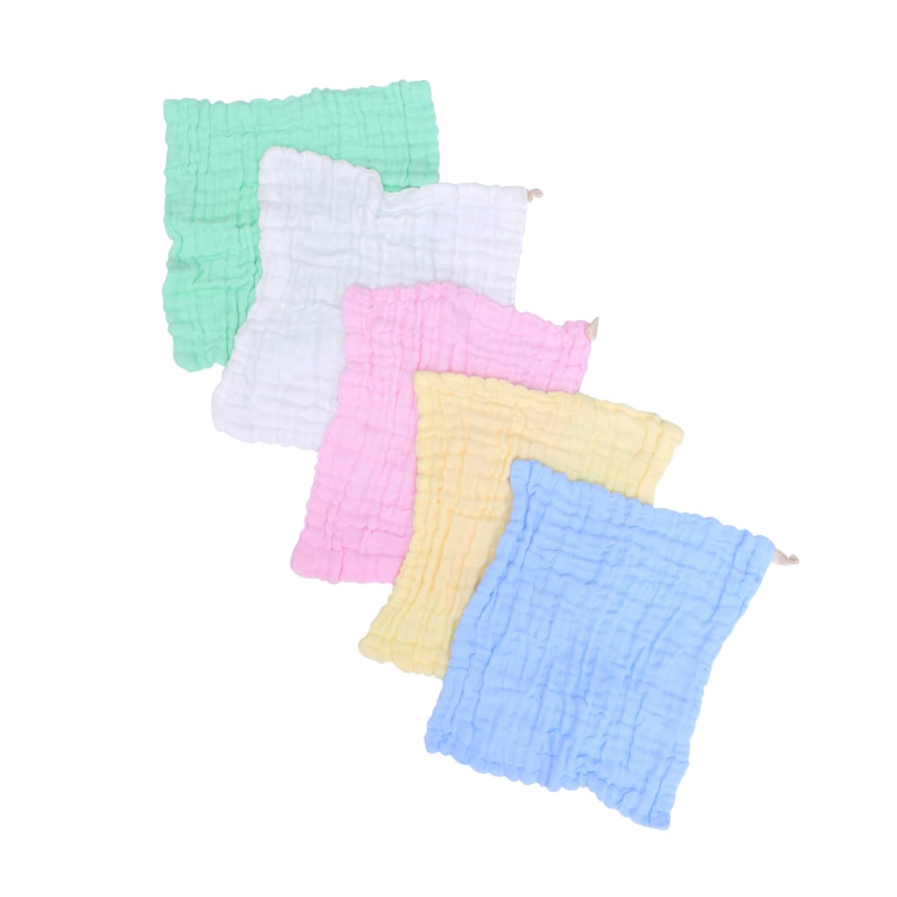Toyvian 3 Set Di Salviette in Mussola Morbida Per Neonati 5 Stili Asciugamani Quadrati Per Neonati Prelavati Delicati Per La Pelle Del Bambino 5 Pezzi*3