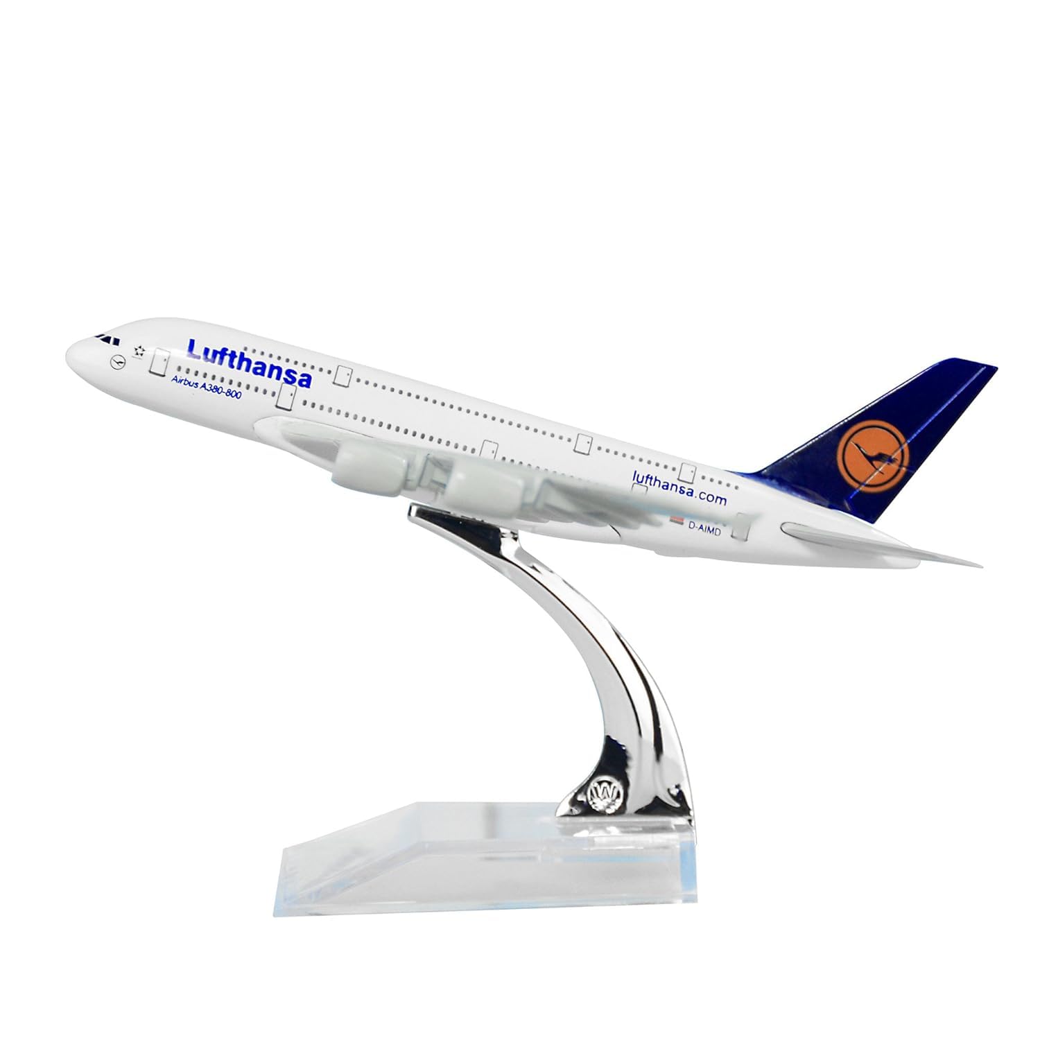 AmigozZ Diecast Aeroplane Scale Model Only For Display, Size -16 Cm-A380 (Air Lufthansa), Multicolor