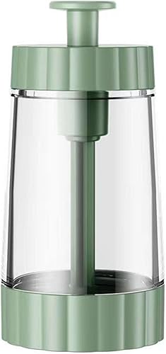 Miniatura 8 de Salero y pimentero mejorado, salero y condimento, recipiente de sal, dispensador de sal para cocina, juego de salero y pimienta (1 verde)