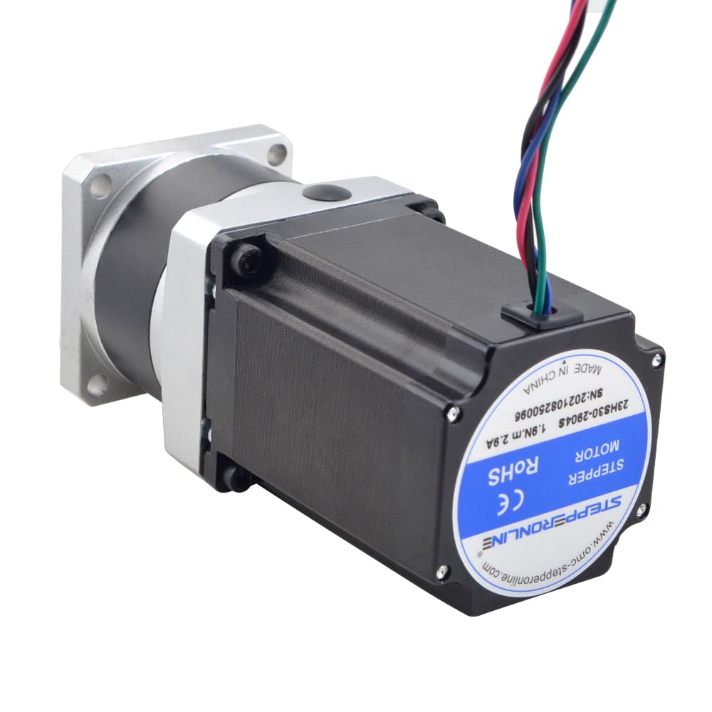 STEPPERONLINE Nema 23 Schrittmotor L=76mm Getriebeübersetzung 10:1 30arcmin MG Serie Planetengetriebe