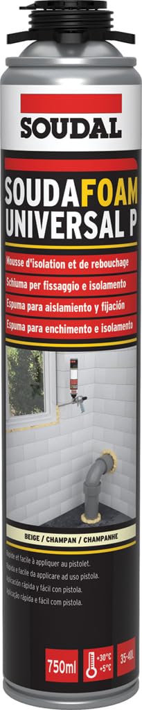 SOUDAL Mousse polyuréthane auto-​expansive - SOUDAFOAM UNIVERSAL P 750ml - Droguerie