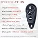 MechanMagic Key Fob Replacement Fits for 2005-2007 Subaru Legacy Outback/2009 Forester/2007-2009 Impreza WRX STI/2006-2008 B9 Tribeca (FCC: NHVWB1U711) Keyless Entry Remote Control 88036SC030 434 MHZ
