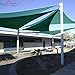 Patio Paradise 12' x 12' x 12' Sun Shade Sail Triangle Canopy Shade Cloth Fabric Sunlight Block Patio Pergola Cover HDPE Deck Awning for Outdoor Backyard Roof Shading, Turquoise