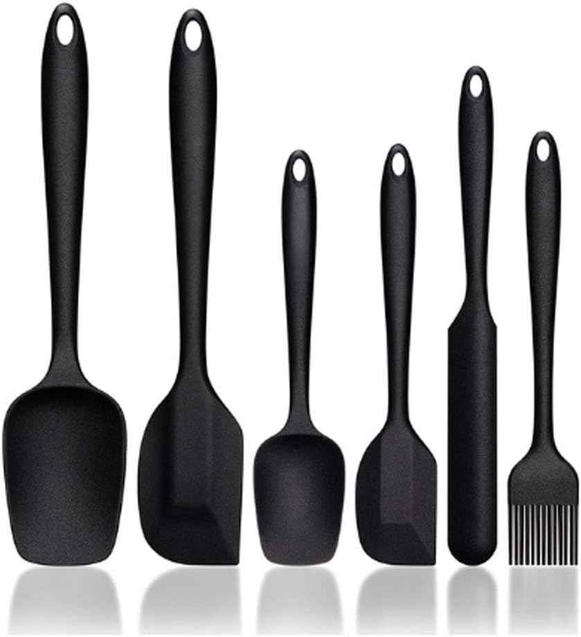 6 Pcs Kitchenware Spatula Sets Cooking Tools Scraper Spoon Brush Soft Silicone Baking Accessories Kitchen Utensils